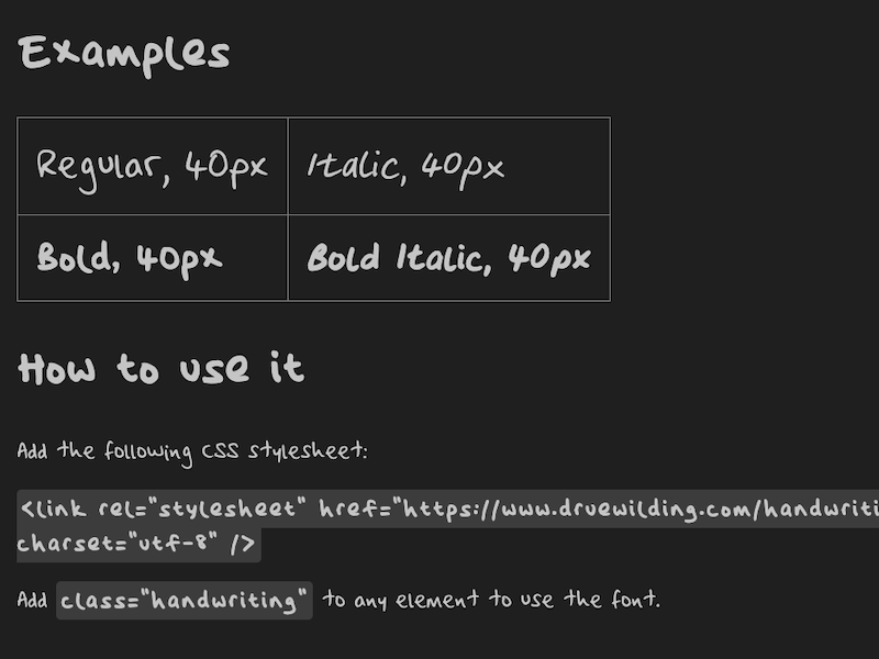 Drue's handwriting Thumbnail