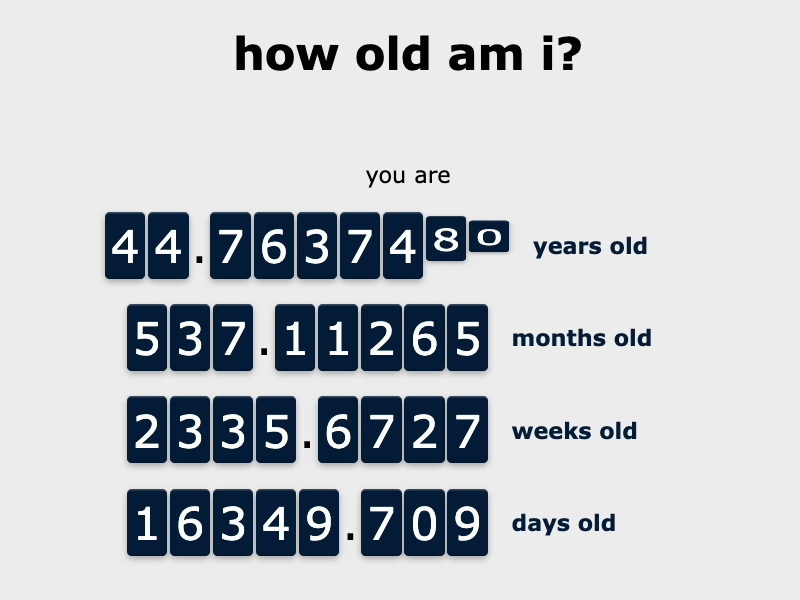 How Old Am I Thumbnail